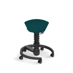 Aeris Swopper office stool Petrol/Black, New, Dynamic sitting - ideal for healthy sitting