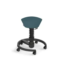 Aeris Swopper office stool Blue/Black, New, Dynamic sitting - ideal for healthy sitting