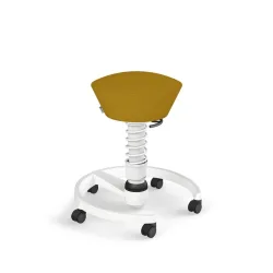 Aeris Swopper office stool Yellow/White, New, Dynamic sitting - ideal for healthy sitting