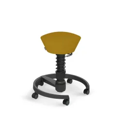 Aeris Swopper office stool Yellow/Black, New, Dynamic sitting - ideal for healthy sitting