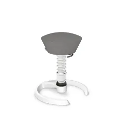 Aeris Swopper office stool Light grey/White, New, Dynamic sitting - ideal for healthy sitting