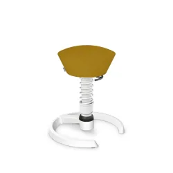 Aeris Swopper office stool Yellow/White, New, Dynamic sitting - ideal for healthy sitting