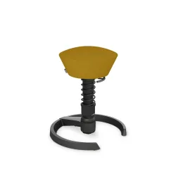 Aeris Swopper office stool Yellow/Black, New, Dynamic sitting - ideal for healthy sitting