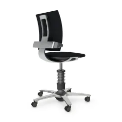 nv without armrests, Black/High-gloss polished, New, Ergonomic chair - ideal for flexible working