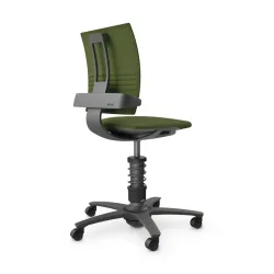 nv without armrests, Green/Black, New, Ergonomic chair - ideal for flexible working