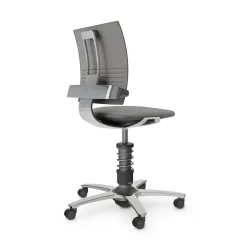 nv without armrests, Light grey/High-gloss polished, New, Ergonomic chair - ideal for flexible working