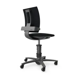 nv without armrests, Black/Black, New, Ergonomic chair - ideal for flexible working
