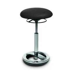 Topstar® Ergonomischer Hocker Sitness®, Sitzhöhe 49-70 cm, schwarz