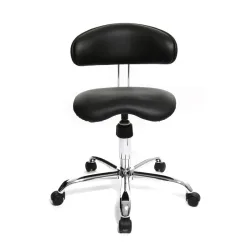 Office chair Topstar Sitness without armrests, Black/Chrome-plated, New, Ergonomic chair - ideal for flexible working