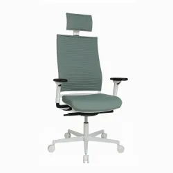 Office chair Topstar Sitness Life 80 with 1D armrests, Green/White, New, Ergonomic chair - ideal for flexible working