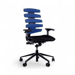 Office chair SitagWave with 3D armrests, Blue/Black, New, Ergonomic chair - ideal for flexible working