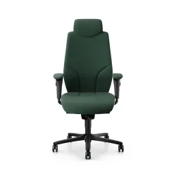 Giroflex 64-9778 executive chair with 4D armrests, Dark green/Black, New, Ergonomic chair - ideal for flexible working