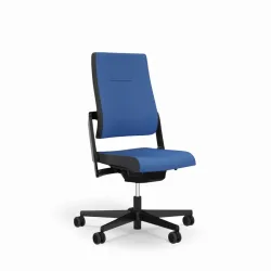 Office chair Sitag SitagXilium without headrest & without armrests Blue/Black, New, Ergonomic chair - ideal for flexible working