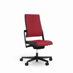 Office chair Sitag SitagXilium without headrest & without armrests Red/Black, New, Ergonomic chair - ideal for flexible working