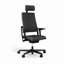 Office chair Sitag SitagXilium with headrest & with 4D armrests Anthracite/Black, New, Ergonomic chair - ideal for flexible working