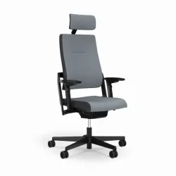 Office chair Sitag SitagXilium with headrest & with 4D armrests Gray/Black, New, Ergonomic chair - ideal for flexible working