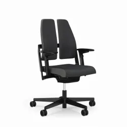Office chair SitagXilium DuoBack swissmade with 4D armrests, Anthracite, New, Ergonomic chair - ideal for flexible working