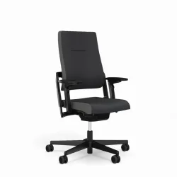 Sitag SitagXilium office chair with intervertebral disc support with 4D armrests, Black/Black, New, Ergonomic chair - ideal for flexible working