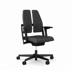 Office chair Sitag SitagXilium DuoBack with XV-Move mechanism with 4D armrests, Anthracite/Black, New, Ergonomic chair - ideal for flexible working