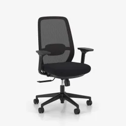 Tradingzone Elovie Active 2 office chair with 4D armrests, Black, New, Ergonomic chair - ideal for flexible working