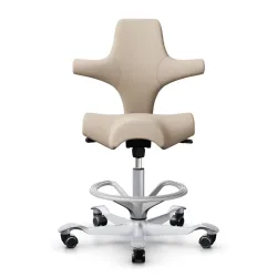 Counter stool HAG Capisco 8106, Beige/Silver gray, New, Bar stool - Practical & comfortable