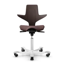 Saddle chair HAG Capisco Puls 8020, Brown/White, New, Ergonomic chair - ideal for flexible working