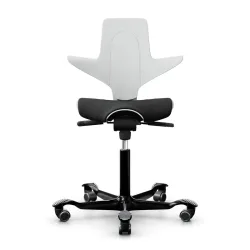 Saddle chair HAG Capisco Puls 8020, White-black/Black, New, Ergonomic chair - ideal for flexible working