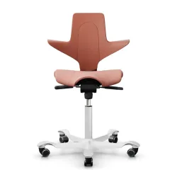Saddle chair HAG Capisco Puls 8020, Pink/White, New, Ergonomic chair - ideal for flexible working