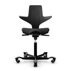 Saddle chair HAG Capisco Puls 8020, Black/Black, New, Ergonomic chair - ideal for flexible working
