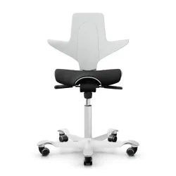 Saddle chair HAG Capisco Puls 8020, White-black/White, New, Ergonomic chair - ideal for flexible working