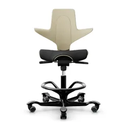 Counter stool HAG Capisco Puls 8020, Yellow-black/Black, New, Bar stool - Practical & comfortable