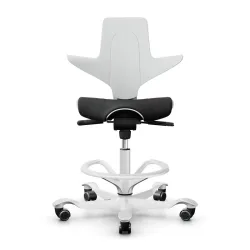Counter stool HAG Capisco Puls 8020, White-black/White, New, Bar stool - Practical & comfortable