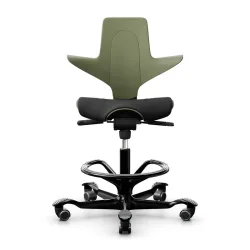 Counter stool HAG Capisco Puls 8020, Green-black/Black, New, Bar stool - Practical & comfortable