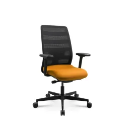 Tradingzone Air 3 Office Chair with 3D Armrests, Yellow, New, Ergonomic Chair—Ideal for Flexible Work