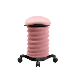 Height-adjustable office stool Topstar Sitness Pink/Black, Hard floor castors, Dynamic sitting - ideal for healthy sitting