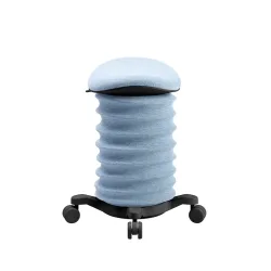 Height-adjustable office stool Topstar Sitness Blue/Black, Hard floor castors, Dynamic sitting - ideal for healthy sitting