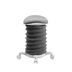 Height-adjustable office stool Topstar Sitness Black/White, Hard floor castors, Dynamic sitting - ideal for healthy sitting