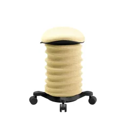 Height-adjustable office stool Topstar Sitness Yellow/Black, Hard floor castors, Dynamic sitting - ideal for healthy sitting