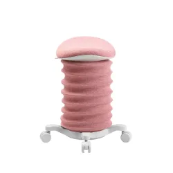 Height-adjustable office stool Topstar Sitness Pink/White, Hard floor castors, Dynamic sitting - ideal for healthy sitting