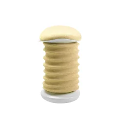Topstar Hocker SITNESS 4D, ergonomisch, aktives Sitzen, gepolsterter Sattelsitz, höhenverstellbar, um 360° drehbar, Tragegriff, papyrusweiss/gelb