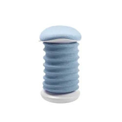 Topstar Hocker SITNESS 4D, ergonomisch, aktives Sitzen, gepolsterter Sattelsitz, höhenverstellbar, um 360° drehbar, Tragegriff, papyrusweiss/blau