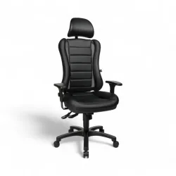 Topstar Head Point RS office chair with 1D armrests, Black, New, Ergonomic chair - ideal for flexible working