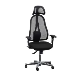 Topstar High Life 2.0 office chair with 1D armrests, Black, New, Ergonomic chair - ideal for flexible working
