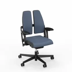 Office swivel chairs Sitag SitagXilium DuoBack with 4D armrests, Blue, New, Ergonomic chair - ideal for flexible working