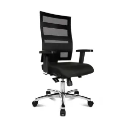 Office swivel chair Topstar X-Pander Plus with 3D armrests, Black, New, Ergonomic chair - ideal for flexible working