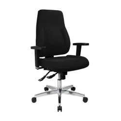 Office swivel chair Topstar P91 with 2D armrests, Black, New, Ergonomic chair - ideal for flexible working