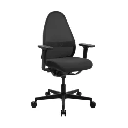 Bürostuhl SOFT SITNESS ART, Synchronmechanik, mit Armlehnen, schwarz Topstar