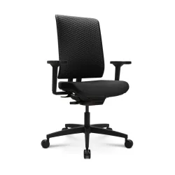 Tradingzone Green office chair with 3D armrests, Black, New, Ergonomic chair - ideal for flexible working