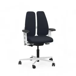 Office chair SitagXilium DuoBack swissmade ergonomic with 4D armrests, Black, New, Ergonomic chair - ideal for flexible working
