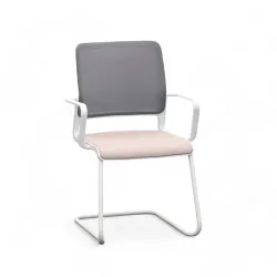 Cantilever Sitag SitagXilium Pink with fixed armrests, Free swinging, New - Perfect for visitors and guests